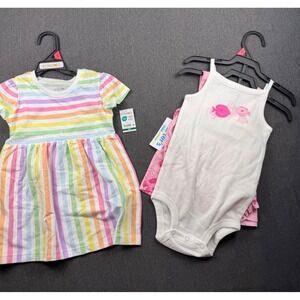 Garanimals Carter's 18M Baby Girl Clothes Bundle‎ Dress Bodysuit Bloomers Set